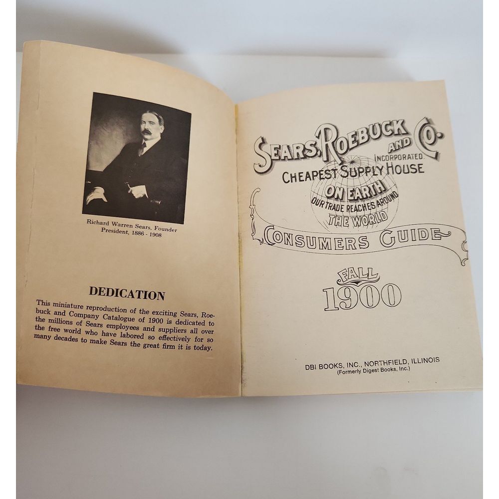 Vintage Fall 1900 Sears Roebuck and Co Consumers Guide Product Book - Picture 4 of 6